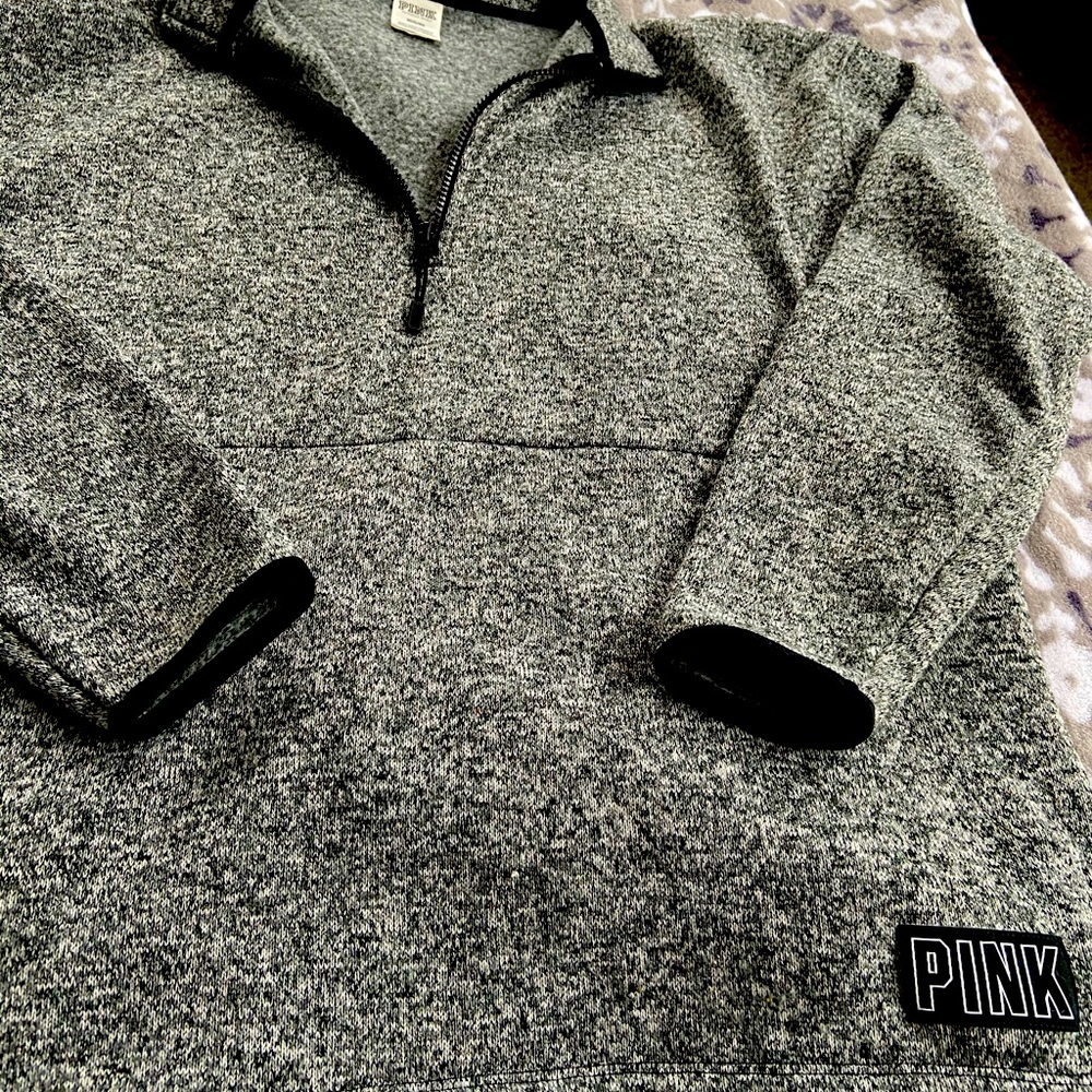 VS Pink Grey Zip Up